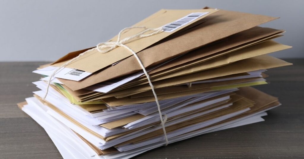 stack of envelopes